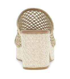 Baretraps Slides & Slip On Sandals-Michaela Block Heel Sandal OldGold