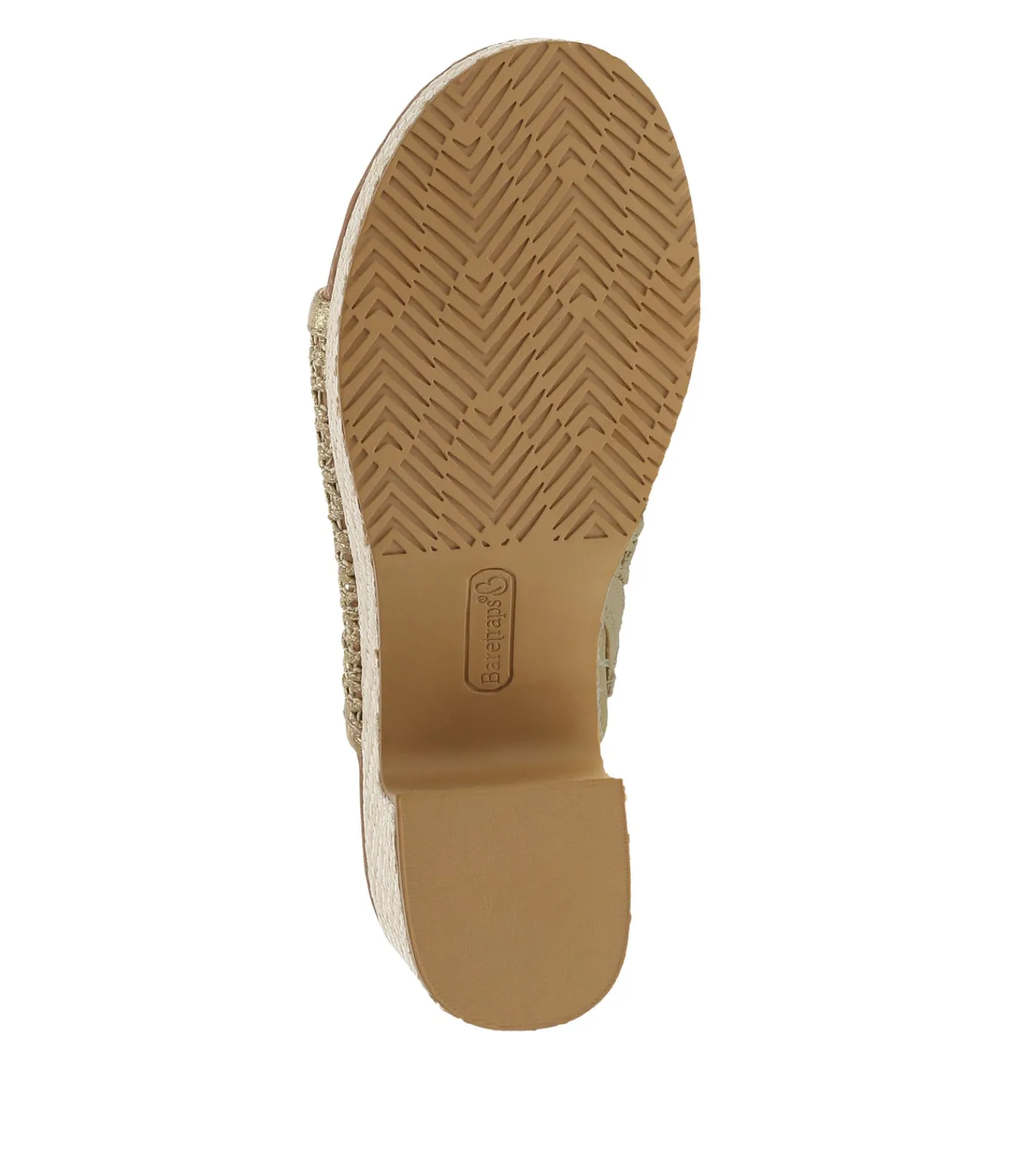 Baretraps Slides & Slip On Sandals-Michaela Block Heel Sandal OldGold