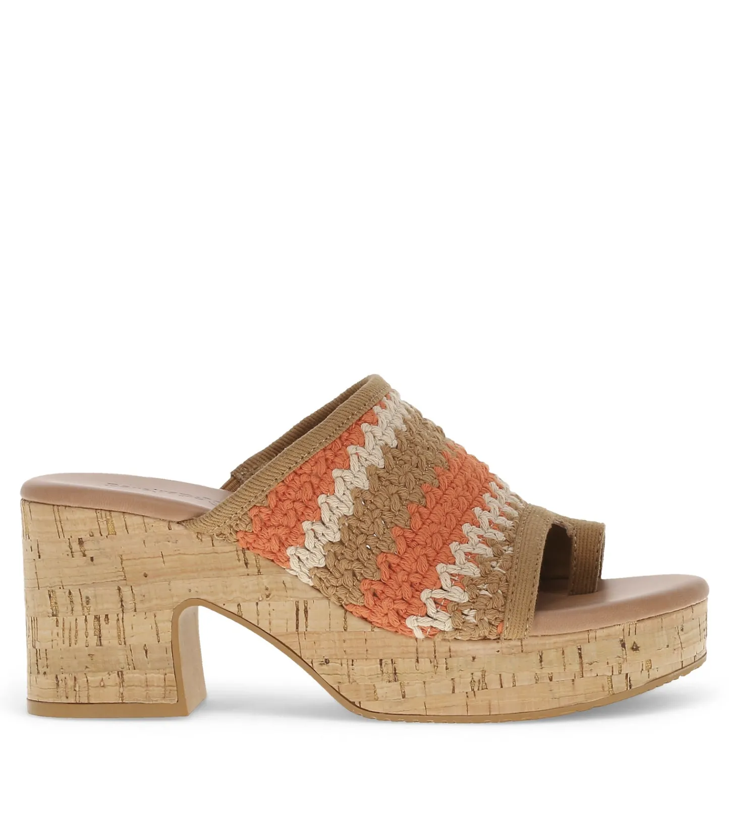 Baretraps Slides & Slip On Sandals-Michaela Block Heel Sandal OrangeAidMulti