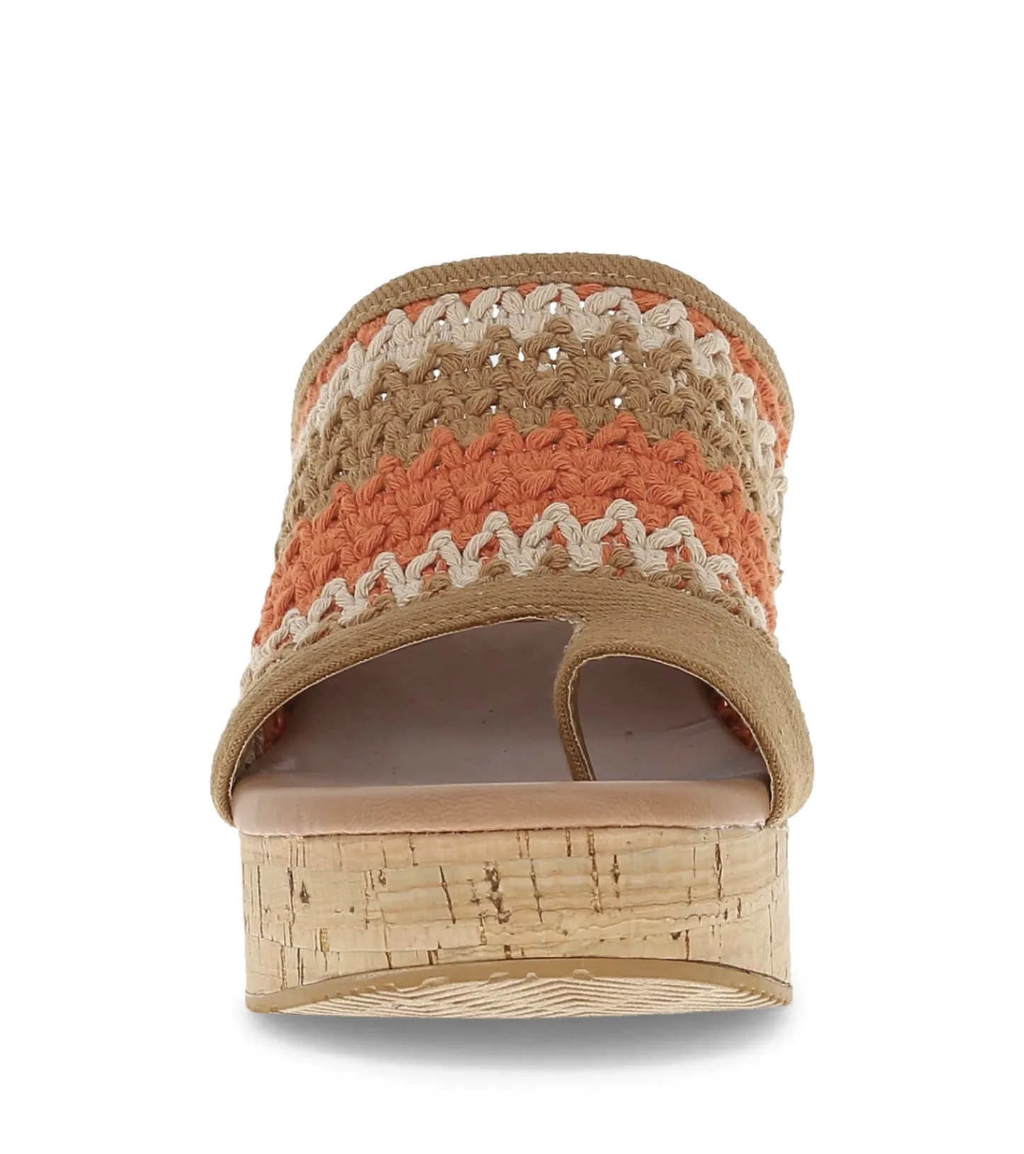 Baretraps Slides & Slip On Sandals-Michaela Block Heel Sandal OrangeAidMulti