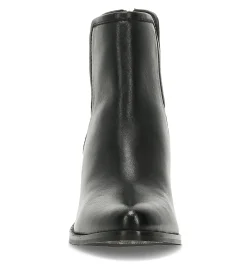 Baretraps Booties-Nanny Block Heel Bootie BlackLeather