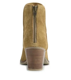 Baretraps Booties-Nanny Block Heel Bootie CognacSuede