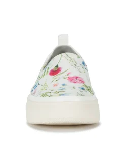 Baretraps Flats & Loafers|Sneakers-Nevin Slip On Sneaker WhiteMultiFlowerCanvas