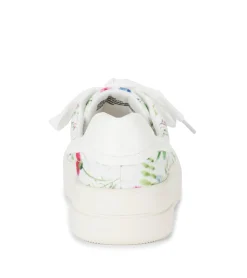 Baretraps Flats & Loafers|Sneakers-Nishelle Lace Up Sneaker White/MultiFlowerCanvas