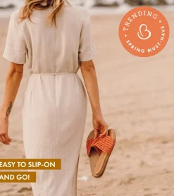 Baretraps Slides & Slip On Sandals-Noya Slide Sandal OrangeAid