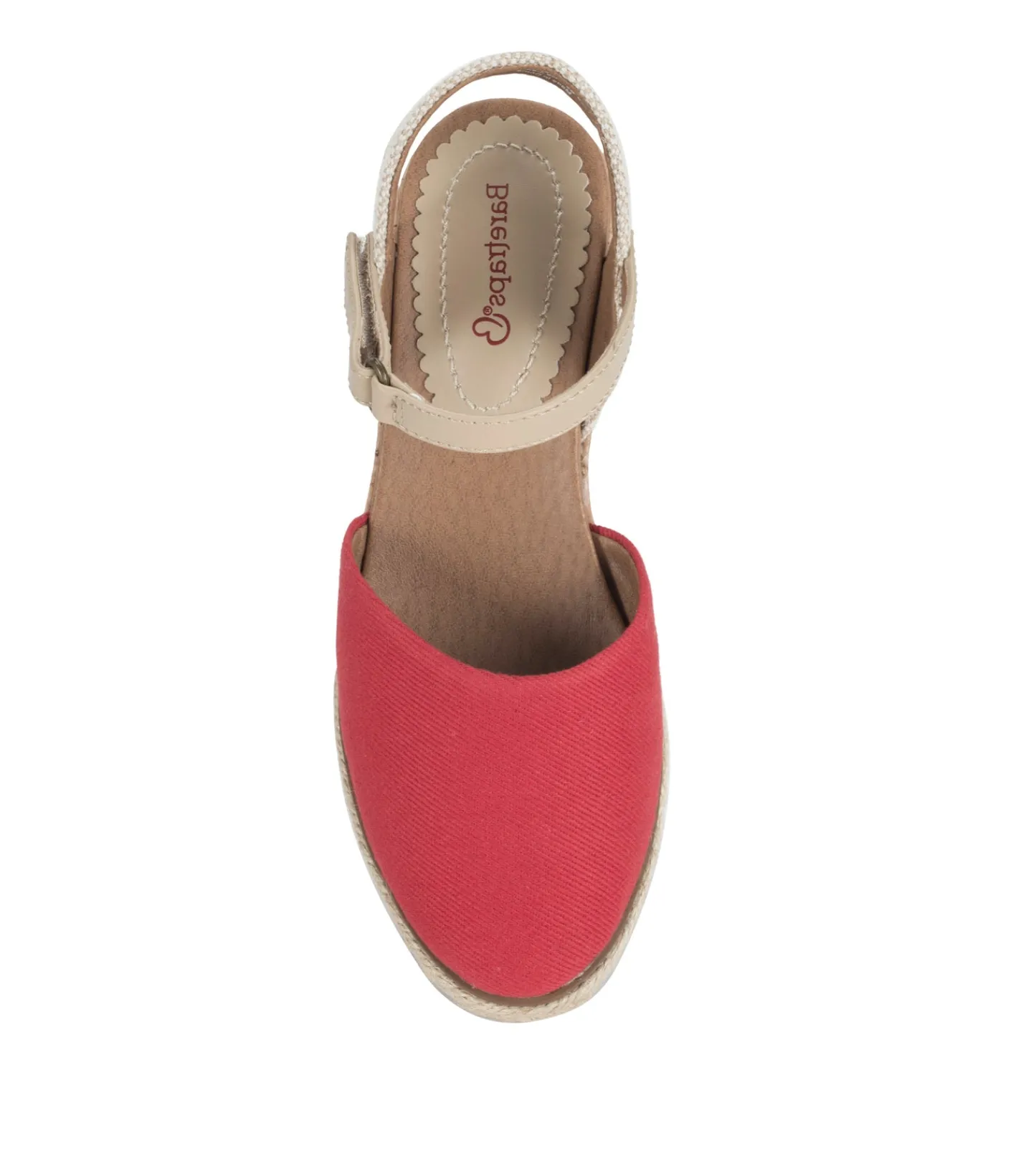 Baretraps Wedge Sandals-Ocean Closed Toe Wedge Sandal Red