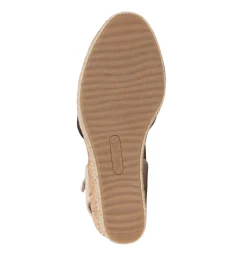 Baretraps Wedge Sandals-Ocean Closed Toe Wedge Sandal BlackCanvas