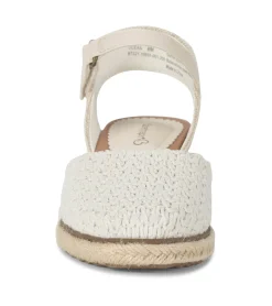 Baretraps Wedge Sandals-Ocean Closed Toe Wedge Sandal Natural