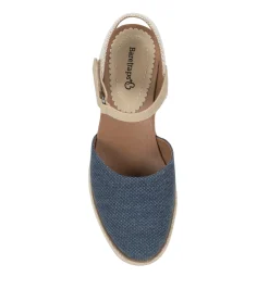 Baretraps Wedge Sandals-Ocean Closed Toe Wedge Sandal NavyBlueCanvas