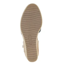 Baretraps Wedge Sandals-Odetta Espadrille Wedge Sandal NavyBlueCanvas