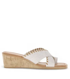Baretraps Wedge Sandals|Slides & Slip On Sandals-Paige Wedge Sandal Cream