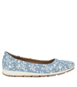 Baretraps Flats & Loafers-Prim Slip On Blue/WhiteFlowerCanvas