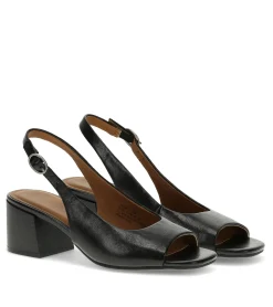 Baretraps Dress Shoes-Promise Peep Toe Slingback Pump Black