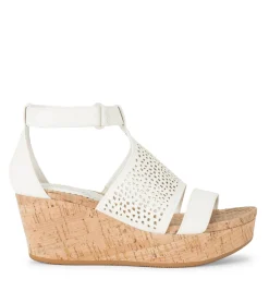Baretraps Wedge Sandals-Raisie Wedge Sandal Cream