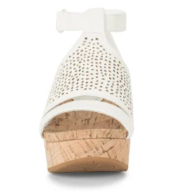 Baretraps Wedge Sandals-Raisie Wedge Sandal Cream