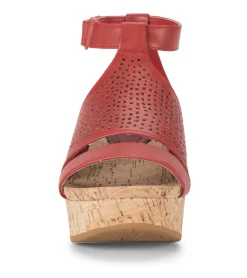Baretraps Wedge Sandals-Raisie Wedge Sandal Red