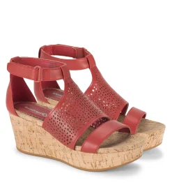 Baretraps Wedge Sandals-Raisie Wedge Sandal Red