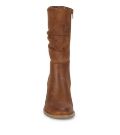Baretraps Knee High Boots-Raz Mid Calf Boot Toffee