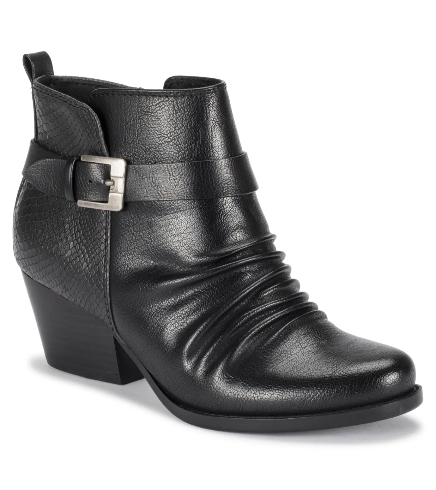 Baretraps Booties-Rebel Block Heel Bootie Black