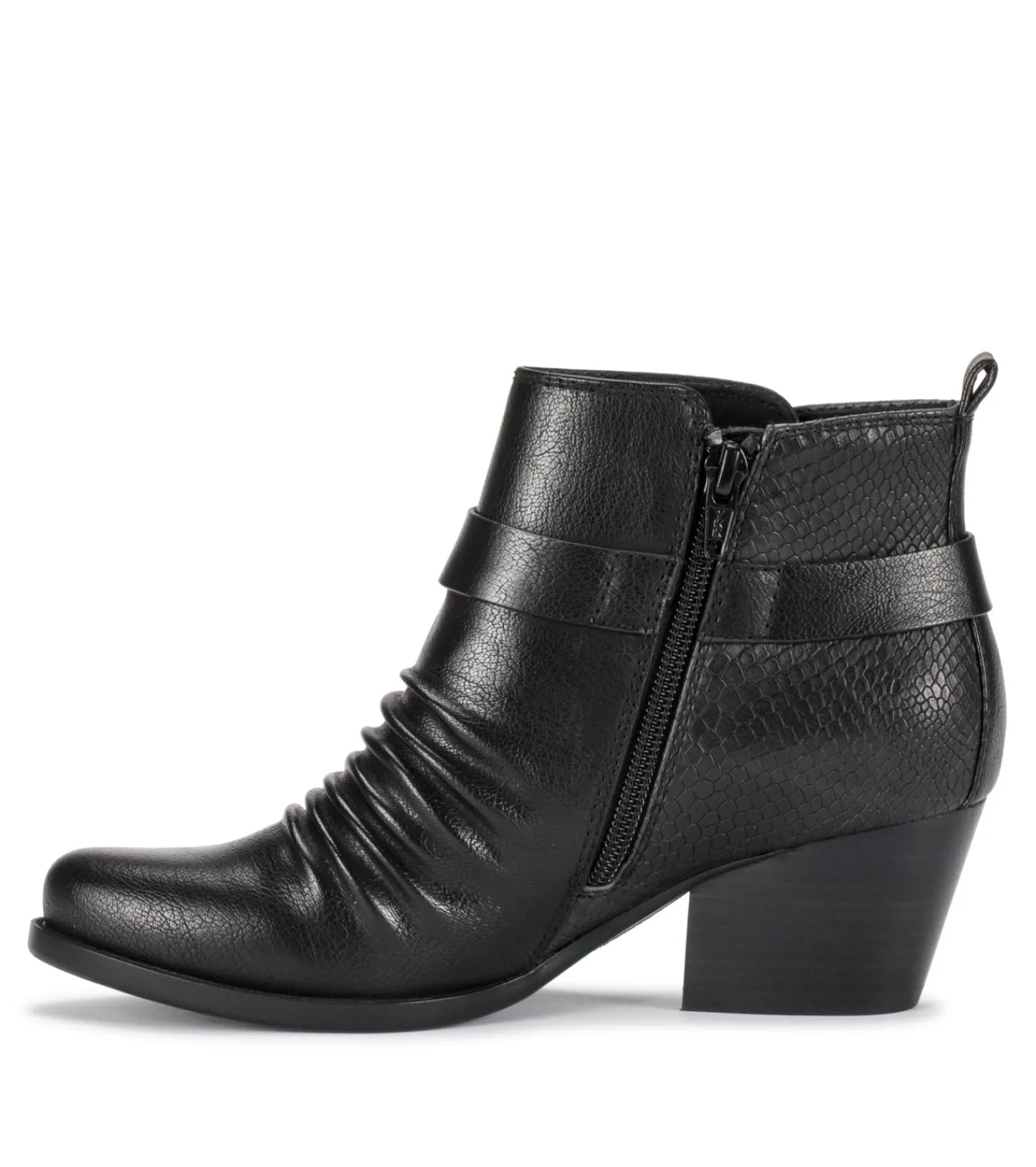 Baretraps Booties-Rebel Block Heel Bootie Black