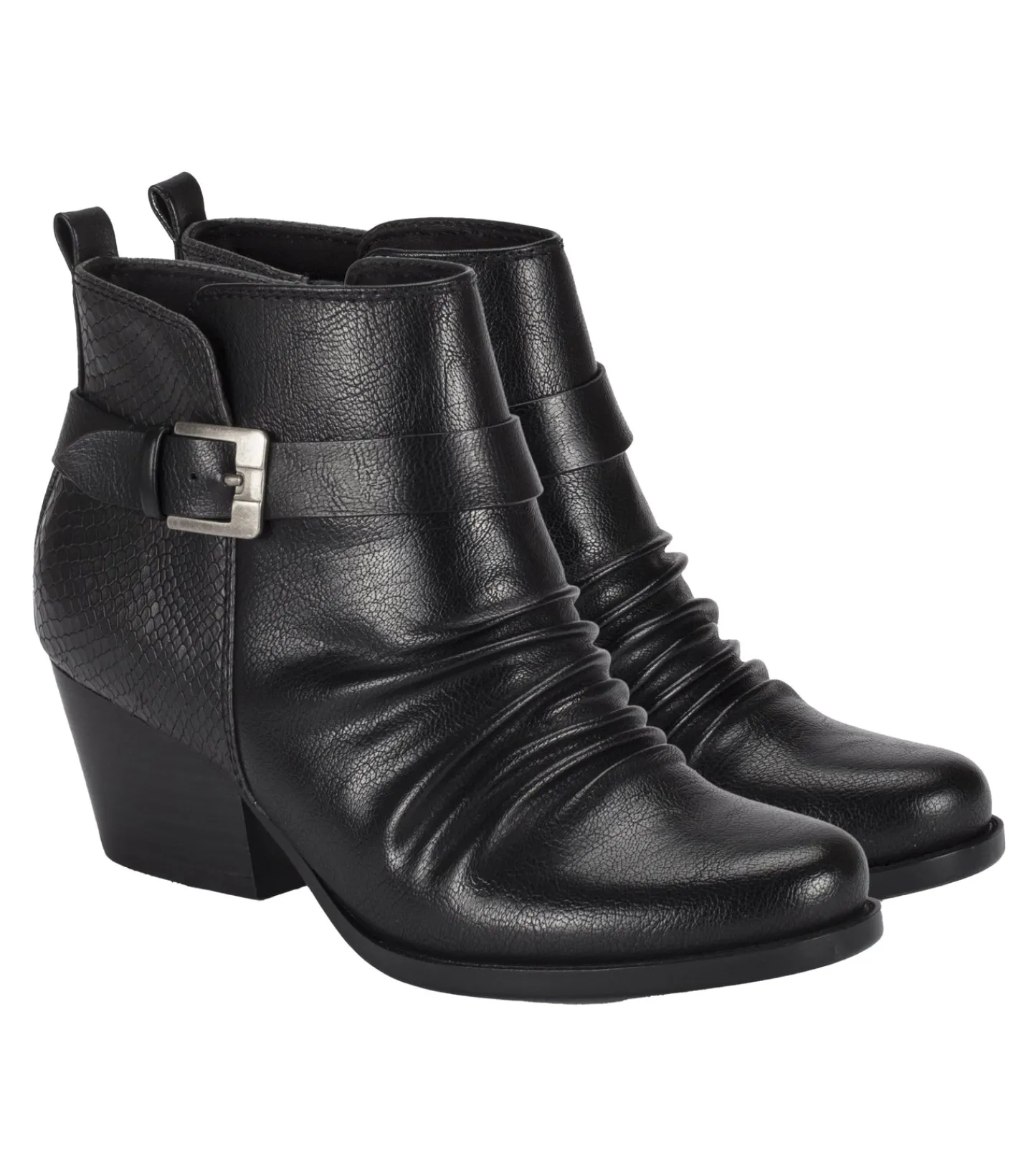Baretraps Booties-Rebel Block Heel Bootie Black