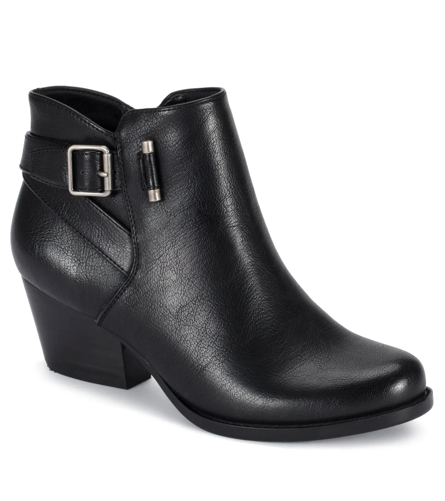Baretraps Booties-Reggie Block Heel Bootie Black