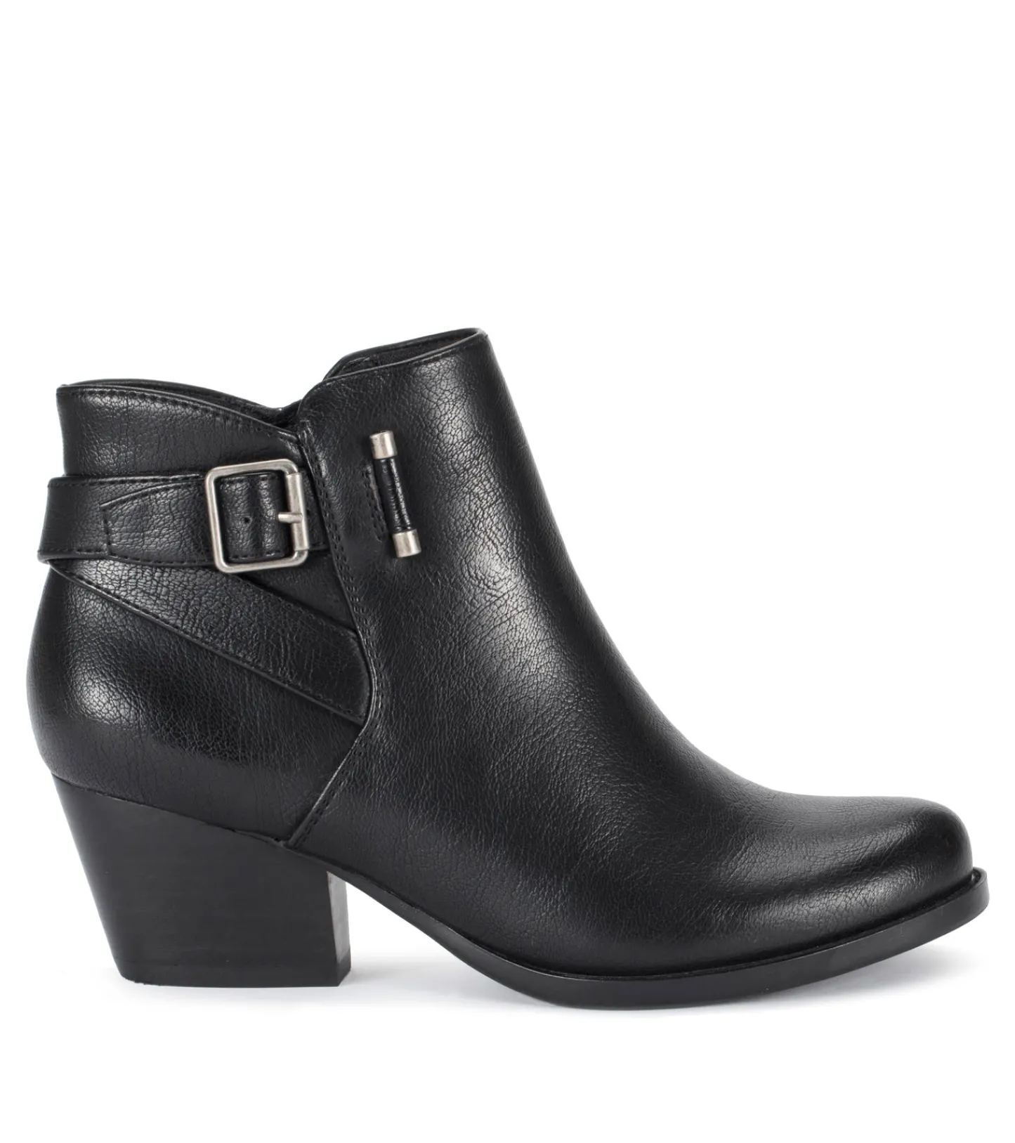 Baretraps Booties-Reggie Block Heel Bootie Black