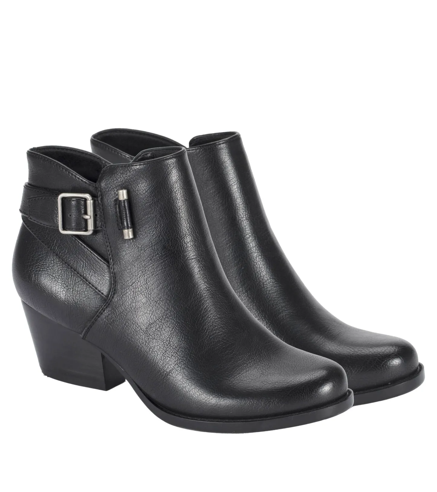 Baretraps Booties-Reggie Block Heel Bootie Black