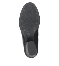 Baretraps Booties-Reggie Block Heel Bootie BlackWaveEmboss