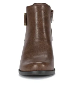 Baretraps Booties-Reggie Block Heel Bootie DarkBrown