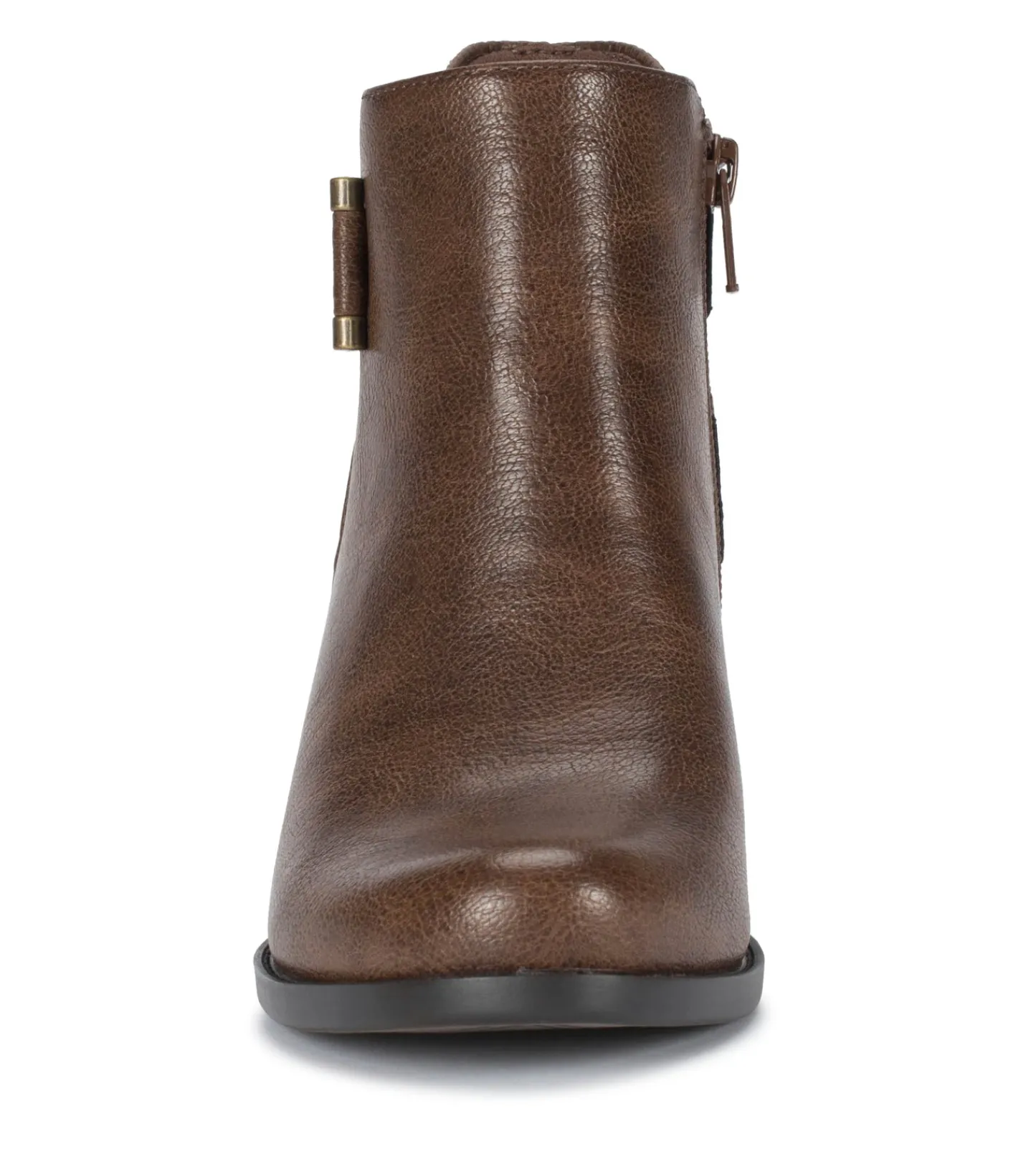 Baretraps Booties-Reggie Block Heel Bootie DarkBrown