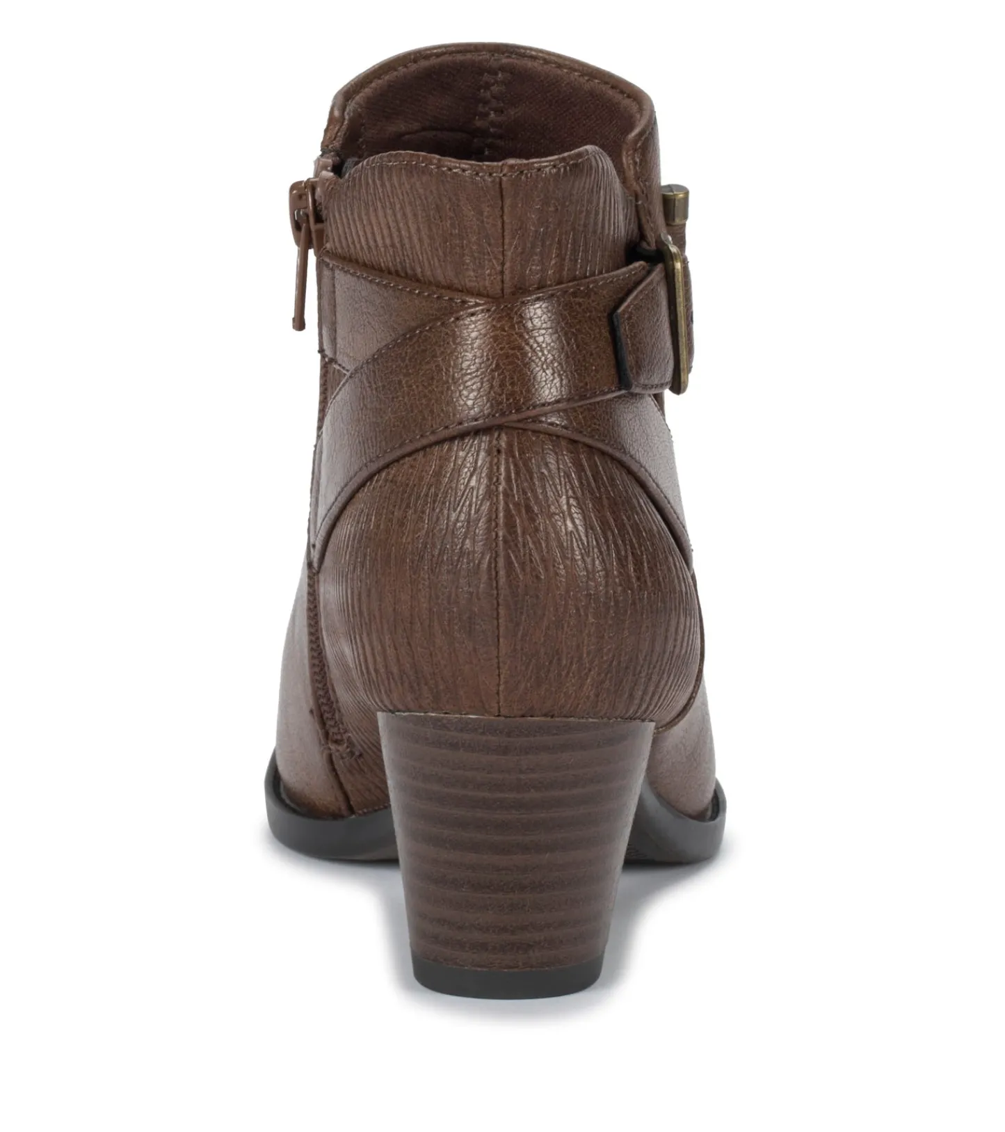 Baretraps Booties-Reggie Block Heel Bootie DarkBrown