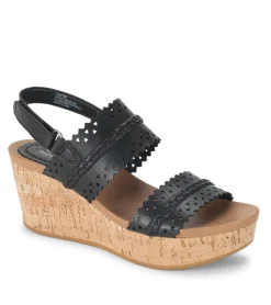 Baretraps Wedge Sandals-Rene Wedge Sandal Black