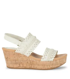 Baretraps Wedge Sandals-Rene Wedge Sandal Cream