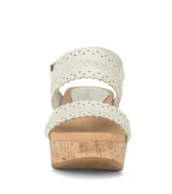 Baretraps Wedge Sandals-Rene Wedge Sandal Cream