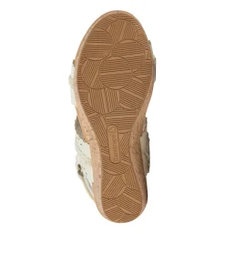 Baretraps Wedge Sandals-Rene Wedge Sandal Cream