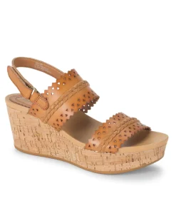 Baretraps Wedge Sandals-Rene Wedge Sandal Nude