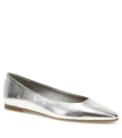 Baretraps Flats & Loafers|Dress Shoes-Rhonda Casual Flat Silver