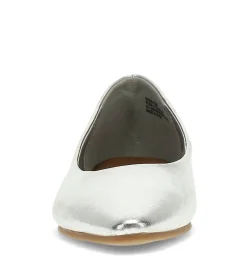 Baretraps Flats & Loafers|Dress Shoes-Rhonda Casual Flat Silver