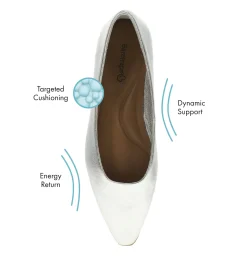 Baretraps Flats & Loafers|Dress Shoes-Rhonda Casual Flat Silver