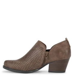 Baretraps Booties-Ridgely Block Heel Bootie DarkTaupe