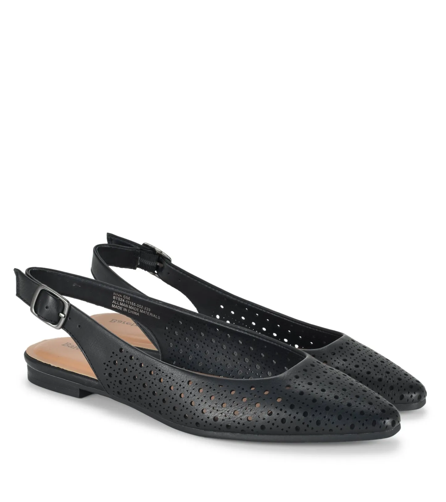 Baretraps Flats & Loafers-Riva Slingback Flat Black