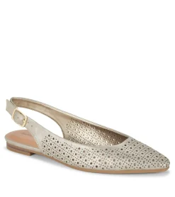 Baretraps Flats & Loafers-Riva Slingback Flat Champagne