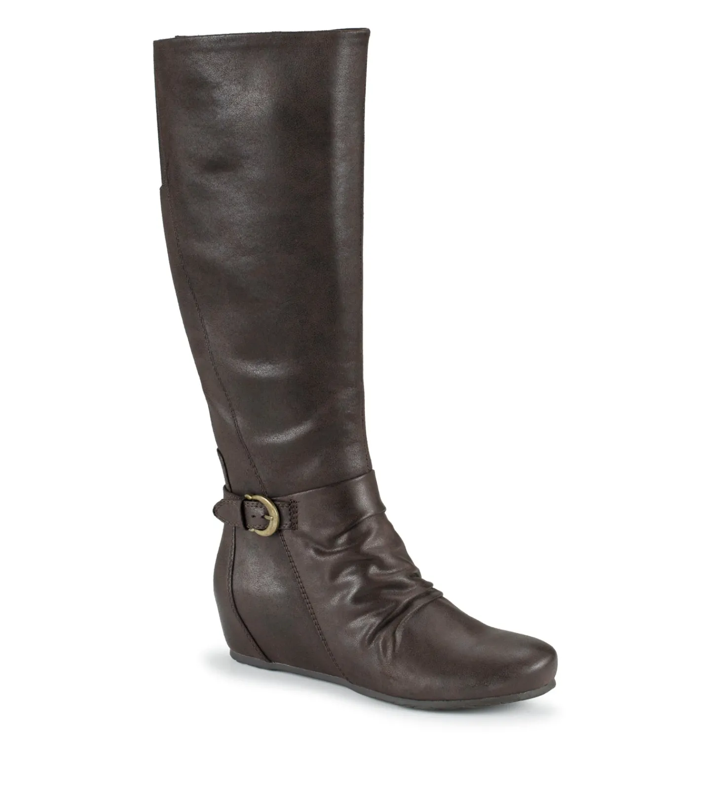 Baretraps Knee High Boots-Sammy Tall Wedge Boot DarkBrown