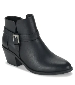 Baretraps Booties-Santos Block Heel Bootie Black