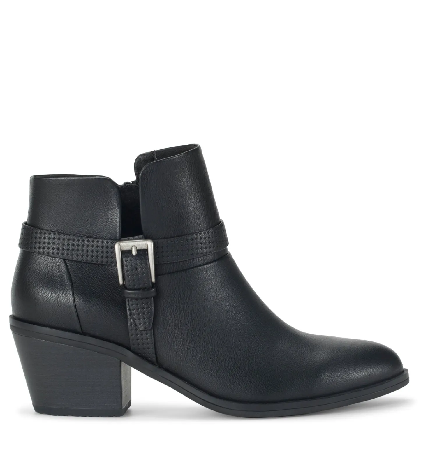 Baretraps Booties-Santos Block Heel Bootie Black