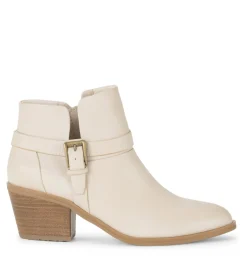 Baretraps Booties-Santos Block Heel Bootie Milkyway