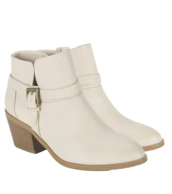 Baretraps Booties-Santos Block Heel Bootie Milkyway