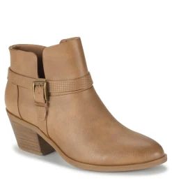 Baretraps Booties-Santos Block Heel Bootie SaltedCaramel
