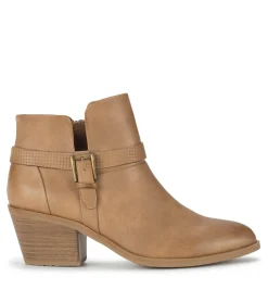 Baretraps Booties-Santos Block Heel Bootie SaltedCaramel